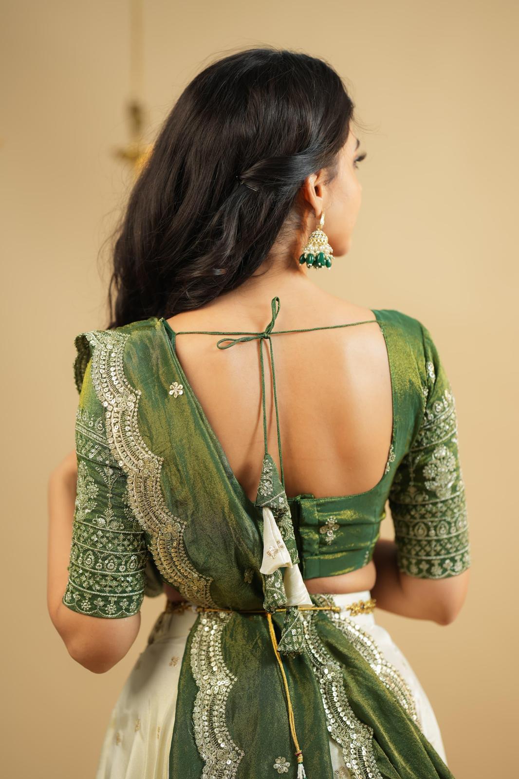 Chinon Silk Lehenga Set - Image 6