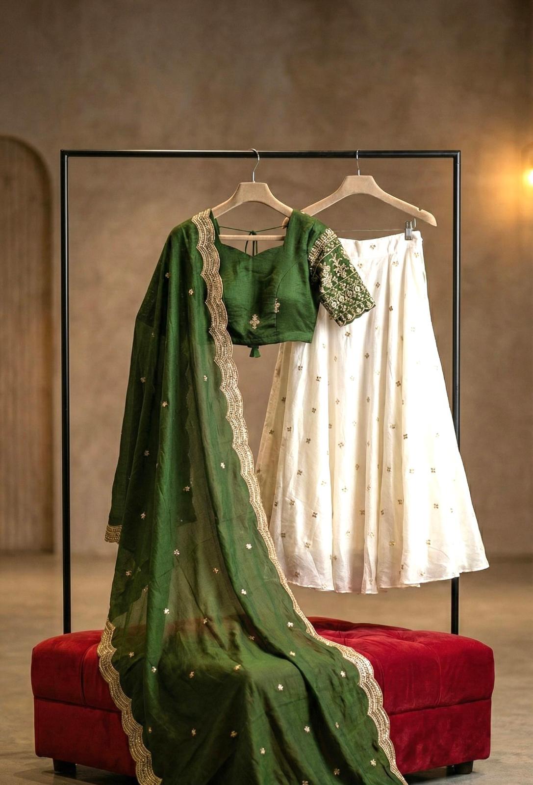 Chinon Silk Lehenga Set - Image 4
