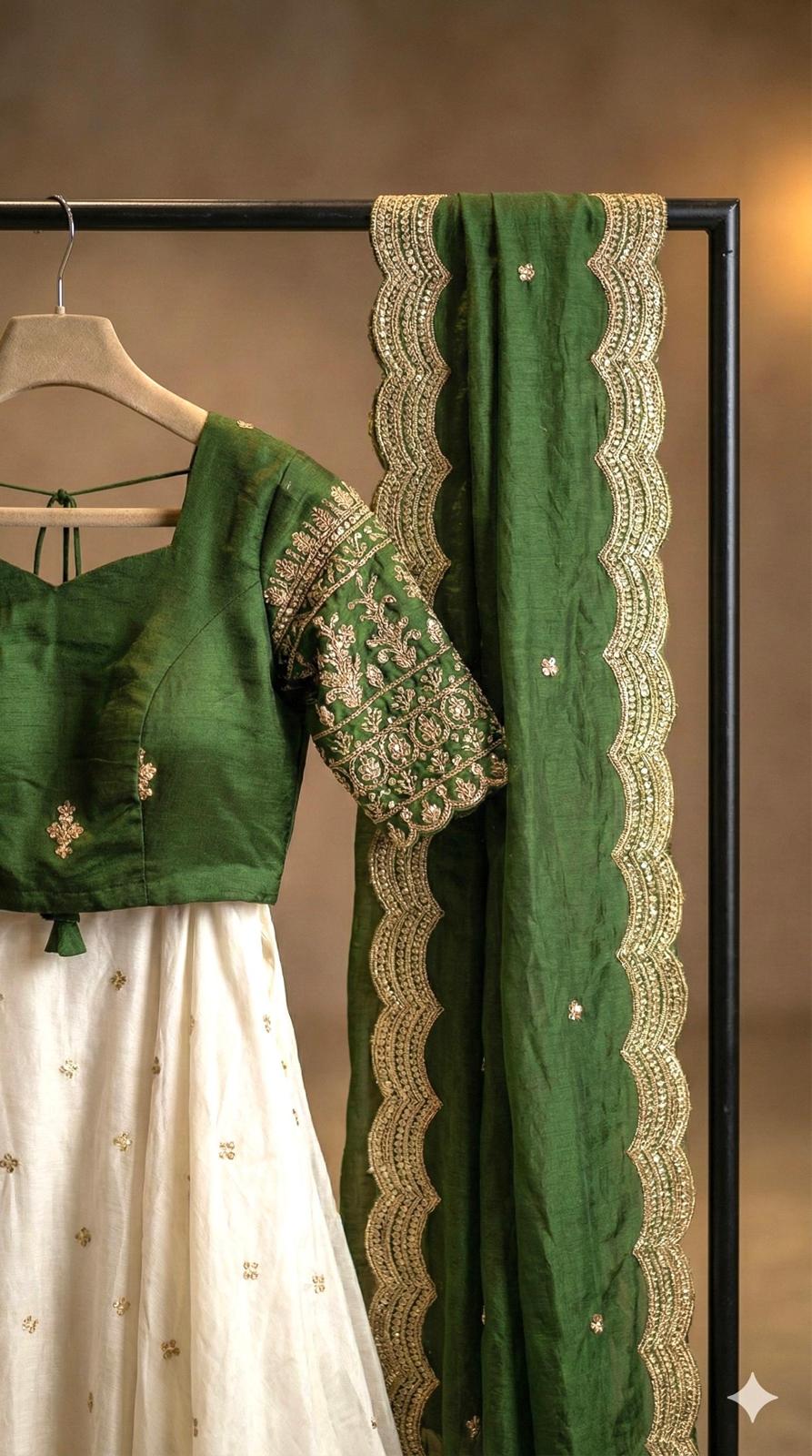 Chinon Silk Lehenga Set - Image 7