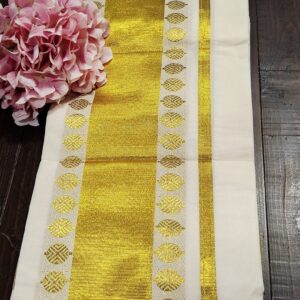 Golden Tissue Set Mundu